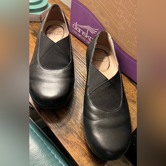 Dansko Ann Nappa black comforter shoes women’s Sz 37 - Picture 2 of 6
